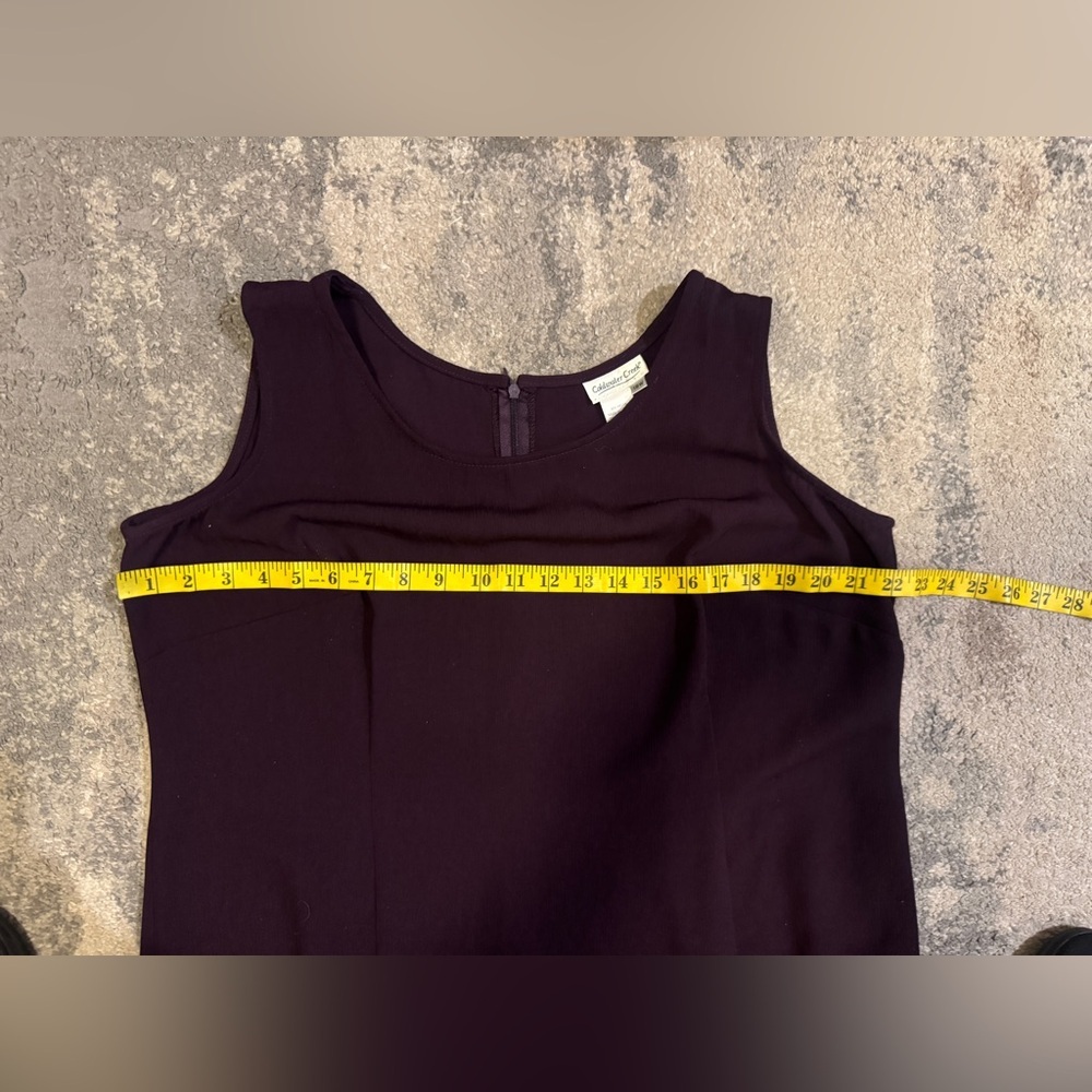 Plus Size Coldwater Creek Deep Purple Dress - Picture 4 of 6